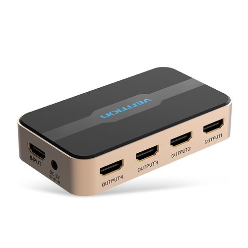 Vention 1 In 4 Out HDMI Splitter Black