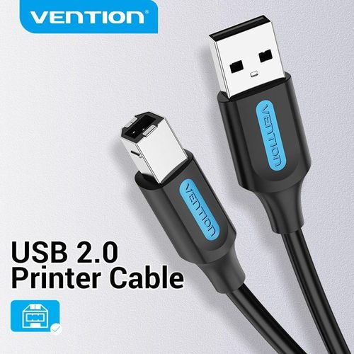 Vention USB2.0 A Male to B Male Print Cable with 2*Ferrite Core 10M Black