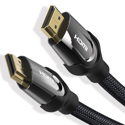 Vention Nylon Braided HDMI Cable 8M Black Metal Type