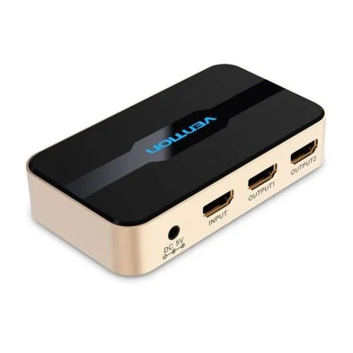 Vention 1 In 2 Out HDMI Splitter Gold
