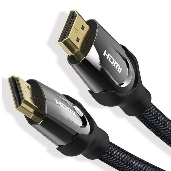 Vention Nylon Braided HDMI Cable 1.5M Black Metal Type