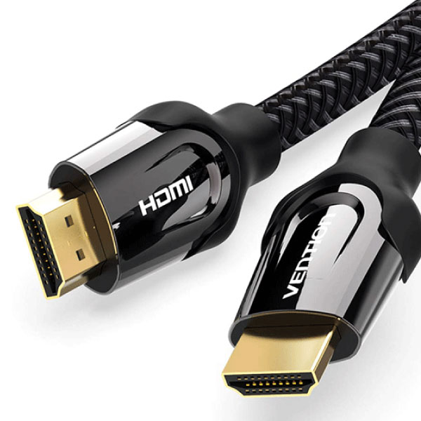 Vention Nylon Braided HDMI Cable 3M Black Metal Type