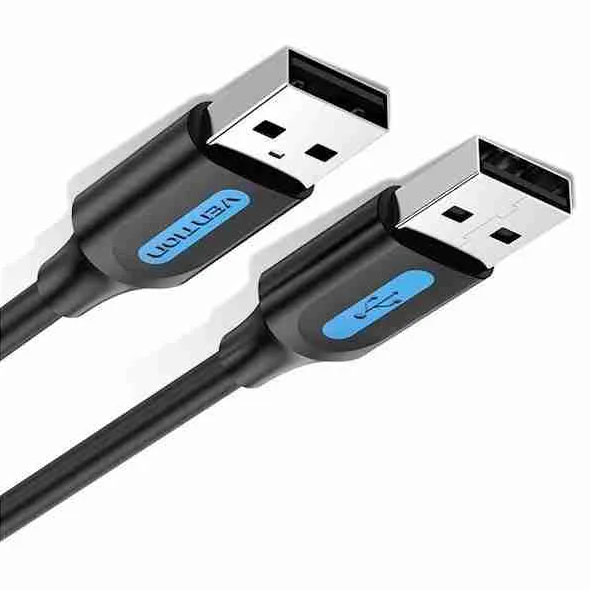 Vention USB 2.0 A Male to A Male Cable 1.5M Black PVC Type