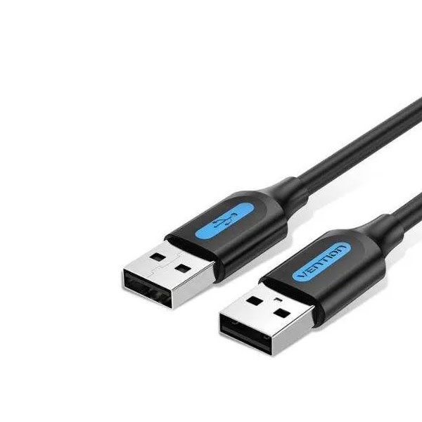 Vention USB 2.0 A Male to A Male Cable 1M Black PVC Type
