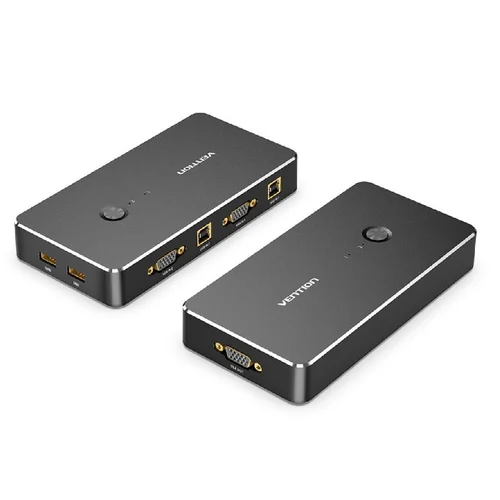 Vention 2 in 1 Out VGA KVM Switch Black Metal Type